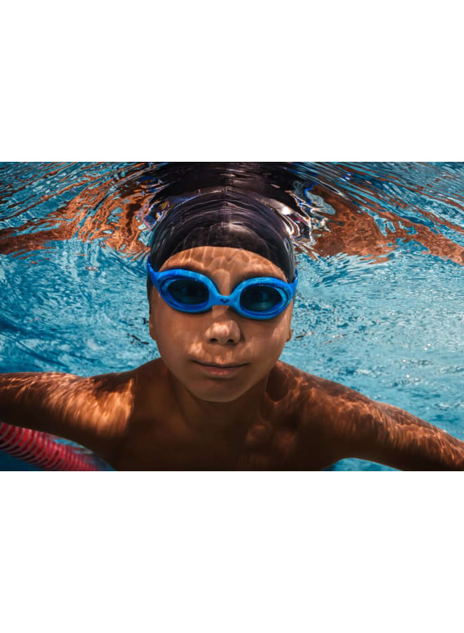 arena Spider Jr Blue-Lightblue-Blue Goggles, Training, Pool, Equipment, Uni Junior - Kids Training Swim Goggles with Soft Silicone Seals - Image 2